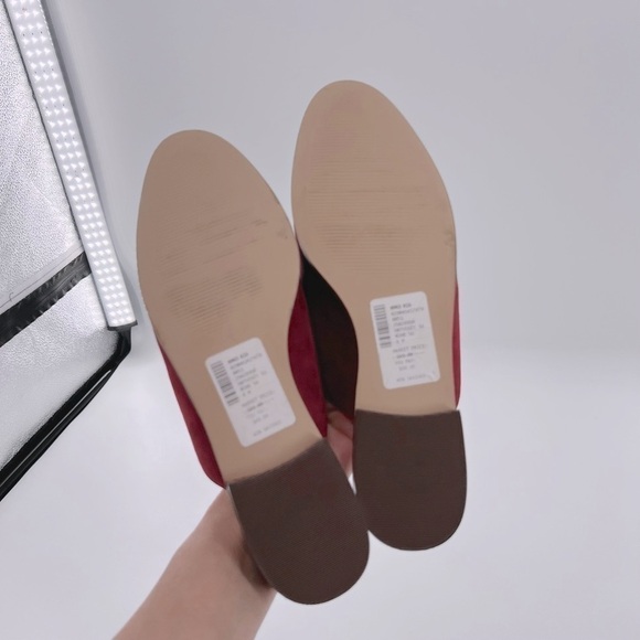 Nine West  Women's Mules size 8 M Burgundy Suede - Picture 7 of 11